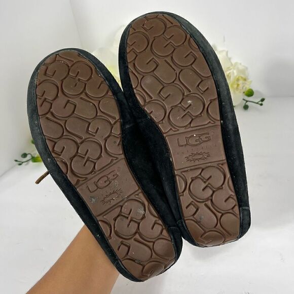 Black Moccasin Slippers - Picture 7 of 10